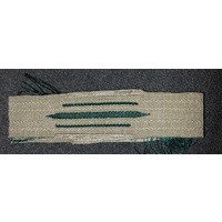WW2 GERMAN ARMY COLLAR BADGES - UNFINISHED GREEN
