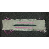 WW2 GERMAN ARMY COLLAR BADGES - UNFINISHED PINK