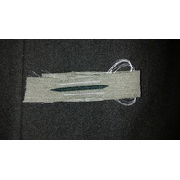 WW2 GERMAN ARMY COLLAR BADGES - UNFINISHED WHITE