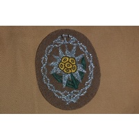 WW2 GERMAN ARMY edelweiss BADGE TROPICAL WIRE