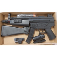 PLASTIC TOY GUN MP5 SMG- CLASSIC STOCK