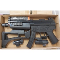 PLASTIC TOY GUN MP5 SMG - SKELETON STOCK