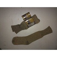 ARMY TERRY SOLE SOCKS - LONG LENGTH OLIVE GREEN AUSSIE MADE size 6-11