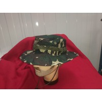 BOONIE HAT CAMOUFLAGE  NEW MADE IN PHILIPINES WOODLAND RIPSTOP Size Medium