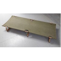 FOLDING AUSTRALIAN ARMY COT - USED COMPLETE