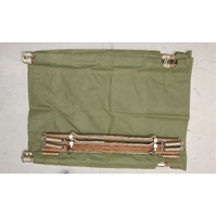 FOLDING AUSTRALIAN ARMY COT / BED new canvas used woodwork complete