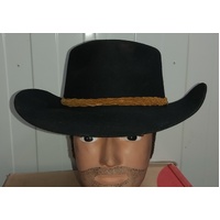 SWAGMAN / COWBOY FELT HAT - BLACK NEW