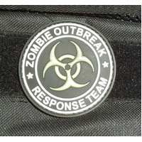 ZOMBIE OUTBREAK PVC PATCH ZOMBIE RESPONSE TEAM  GLOW IN THE DARK CENTER