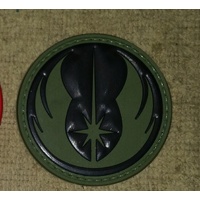 STAR WARS / CLONE WARS JEDI PVC PATCH 6cm GREEN
