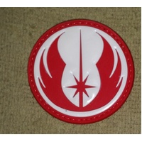 STAR WARS / CLONE WARS JEDI PVC PATCHES 6cm RED