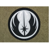 STAR WARS / CLONE WARS  JEDI PVC PATCHES 6cm BLACK