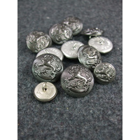 FINLAND BUTTONS GREY METAL REPRODUCTION