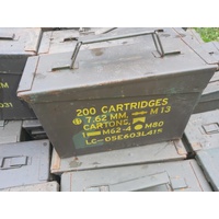 STEEL AMMO BOXES EX-MOVIE PROPS RESTENCILLED