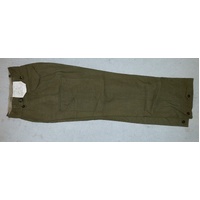 ADF ARMY BATTLEDRESS TROUSERS KHAKI WOOL - UNISSUED 1953 size 9 = 35" (89cm) WAIST 5' 8' TALL