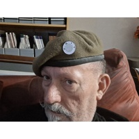 KHAKI WOOL BERET ADF ISSUE 1960-70s