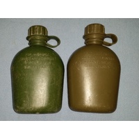 AUSTRALIAN ISSUE CANTEEN PLASTIC USED 1LT - 1980/90's KHAKI
