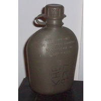 CANTEEN PLASTIC USED 1LT tan - ex-cadet unit used