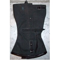 AUSTRALIAN ARMY CANVAS GAITERS ISSUE size 3 BLACK MINT 1981