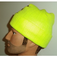 BEANIE HI-VIS  YELLOW
