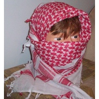 SHEMAGH / ARAB HEAD SCARF TOP QUALITY red/white