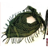 SHEMAGH / HEAD SCALF COTTON BLEND  GREEN