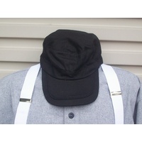 MILITARY PATROL CAP  BLACK