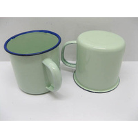 ENAMEL MUG 8cm GREEN