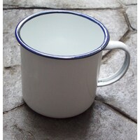 ENAMEL MUG 8cm WHITE