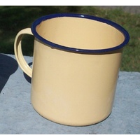 ENAMEL MUG 8cm  yellow
