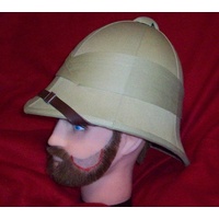 BRITISH OVERSEAS SERVICE PITH HELMET khaki suit up to 58cm