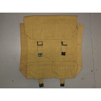 1908 LARGE PACK REPRO AGED KHAKI 33 x 33 x 10cm - blackened fittings