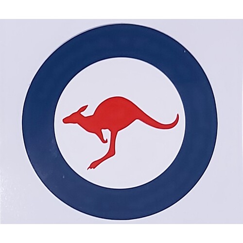LARGE ROUND MILITARY STICKERS - ARMY & RAAF