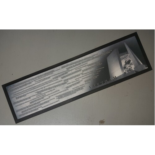 BAR RUNNER MAT MILITARY CONFLICTS