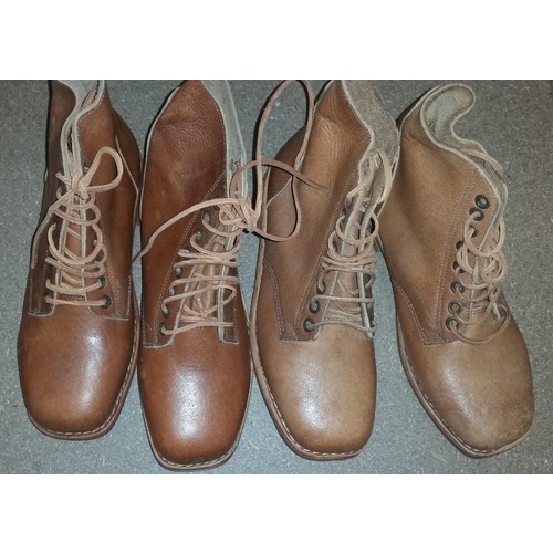 AIF BROWN LEATHER BOOTS [Size: 7 US]