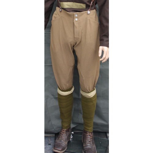 AIF MOUNTED PATTERN BREECHES KHAKI TAN