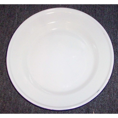 FLAT ENAMEL PLATE 24cm