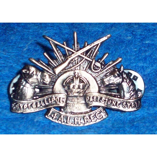 14TH LIGHT HORSE RISING SUN COLLAR BADGE