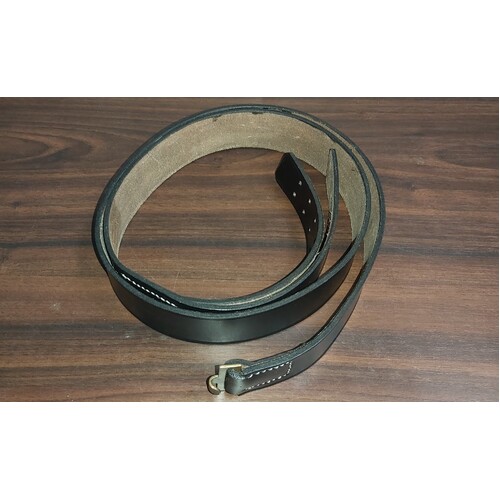 WW2 GERMAN BLACK EQUIPMENT BELTS DELUXE QUALITY