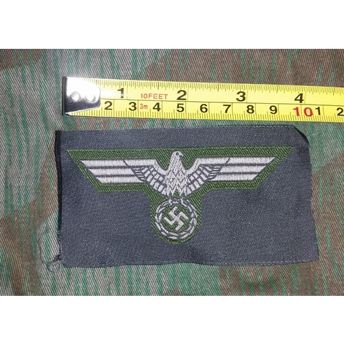 WW2 GERMAN UNIFORM BEVO EAGLE BADGES