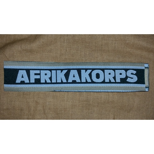WW2 GERMAN AFRIKA CORPS CUFF TITLES