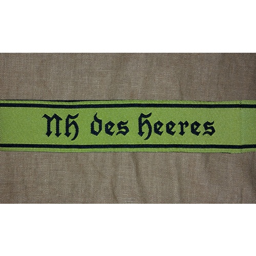 WW2 GERMAN female Nachrichtenhelferin des Heeres CUFF TITLES