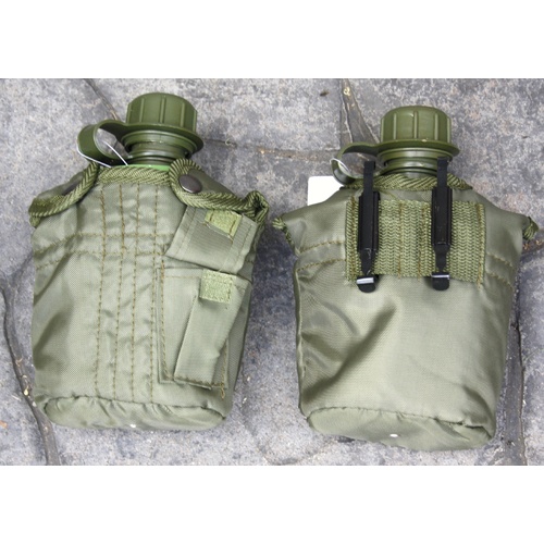 PLASTIC G.I. CANTEENS WITH NYLON CARRIER