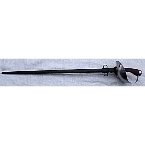 1908 BRITISH MOUNTED PATTERN SWORD & SCABBARD