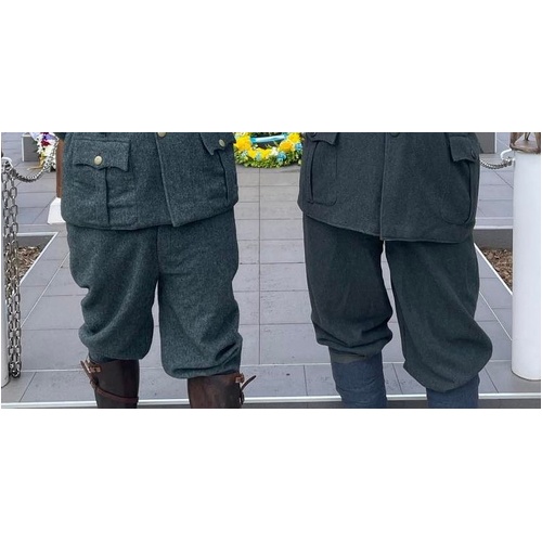 WW2 ITALIAN ARMY GREY WOOL TROUSERS