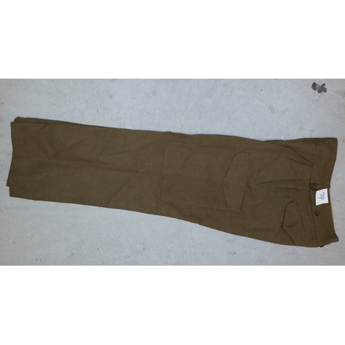 ADF ARMY BATTLEDRESS TROUSERS KHAKI WOOL