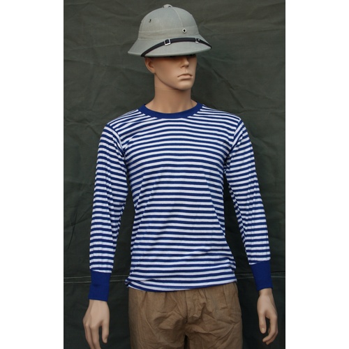 CHINESE NAVY PLA STRIPED SHIRT