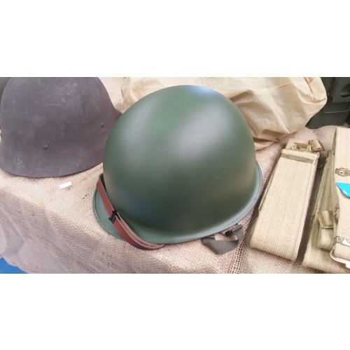 U.S. M1 STEEL HELMETS, LINERS & COVERS REPRODUCTION